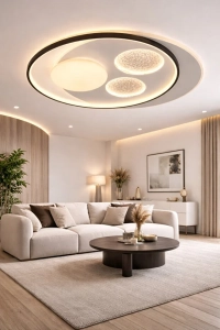 Oscar 50 Cm 3 Renk Işık Özellikli Led'li Modern Salon Mutfak Yatak Odası Avizesi